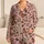 Butterfly Leopard Rosettes Lounge Set For Elegant Homewear And Cozy Gifts For Women Satin Pajamas Set - 1