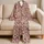 Butterfly Leopard Rosettes Lounge Set For Elegant Homewear And Cozy Gifts For Women Satin Pajamas Set - 5