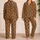 Warm Caramel Leopard Rosettes for Cozy Bedtime Lounging and Relaxed Gift Giving for Women Satin Pajamas Set - 2