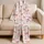 Pink Ribbon Bows for Romantic Lounging and Cozy Bedtime Style, Women's Everyday Gift Satin Pajamas Set - 5