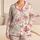 Pink Ribbon Bows for Romantic Lounging and Cozy Bedtime Style, Women's Everyday Gift Satin Pajamas Set - 1