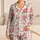 Pink Peony Heart Floral Loungewear for Romantic Bedtime and Cozy Weekend Relaxation Satin Pajamas Set - 1