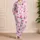 Pink Gingham Ribbon Bows for Women, Cozy Evenings, Home Lounging and Gift Giving Satin Pajamas Set - _N0FIWZI4Q