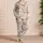 Peach Floral Botanical Blossoms for Cozy Heritage Loungewear, Women's Gift Ideas Satin Pajamas Set - 4