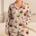 Chocolate Cupcake Stripe Dessert Motif Cozy Bakery Gift Lounge Set for Women and Teens Satin Pajamas Set - 1