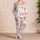 Starfish Shell Conch Coastal Lounge Set For Beach Vacations And Cozy Evenings For Women Satin Pajamas Set - 4