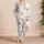 Adorable Teddy Bear Bow Motif Cozy Bedtime Home Comfort Gift For Women And Girls Satin Pajamas Set - 4