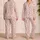 Elegant Blush Leopard Spots for Cozy Lounging, Relaxed Weekends, and Travel Getaways Satin Pajamas Set - 2