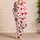 Women's Red Hearts Romantic Summer Lounge Set, Button Front Shirt And Bow Shorts Satin Pajamas Set - 4