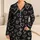 Charcoal Heart Doodle Set for Cozy Lounging and Romantic Gifting, Women and Teens Satin Pajamas Set - 1