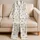 Black Bow And Dot Motif For Cozy Autumn Winter Lounging At Home, Gift For All Women Satin Pajamas Set - 5