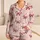 Burgundy Bow Stripes For Cozy Home Lounging, Relaxing And Everyday Gift Giving For Women Satin Pajamas Set - 1