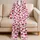 Raspberry Heart Valentine's Loungewear for Romantic Nights and Cozy Home Relaxation Satin Pajamas Set - 5