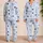 Navy Heart Bow Stripes Cozy Bedtime Sleepwear For Women Classic Blue White Gift Idea Satin Pajamas Set - 2