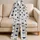 Navy Heart And Bow Stripes For Cozy Summer Lounging At Home Women's Weekend Gift Satin Pajamas Set - 5