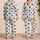 Navy Heart And Bow Stripes For Cozy Summer Lounging At Home Women's Weekend Gift Satin Pajamas Set - 2