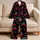 Scarlet Cherry Motif for Spring Summer Lounging, Collared Button Front and Bow Shorts Satin Pajamas Set - 5