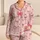Pink Bow Heart Ribbon Aesthetic for Cozy Nights, Romantic Lounging, and Gift Giving Satin Pajamas Set - 1