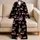 Pink Cherry Fruit Motif For Cozy Summer Lounging At Home, Women's Cute Gift Idea Satin Pajamas Set - 5