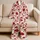 Crimson Poppy Floral Botanical Motif for Cozy Autumn Lounging and Gift Giving Women Satin Pajamas Set - 5