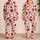 Crimson Poppy Floral Botanical Motif for Cozy Autumn Lounging and Gift Giving Women Satin Pajamas Set - 2