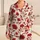 Crimson Poppy Floral Botanical Motif for Cozy Autumn Lounging and Gift Giving Women Satin Pajamas Set - 1