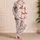 Chestnut and White Horse Equestrian Set for Cozy Lounging, Gifts for Horse Lovers Satin Pajamas Set - 4