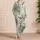 Vintage Botanical Damask Floral Motifs For Elegant Lounging And Relaxed Home Days Satin Pajamas Set - 4