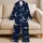Celestial Moon And Planet Night Sky Motifs For Cozy Home Lounging And Relaxation Satin Pajamas Set - 5