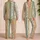 Vintage Botanical Paisley Patchwork Motifs for Summer Lounging and Relaxed Weekends Satin Pajamas Set - 2