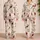 Burgundy Champagne Bottles and Pink Roses for Bridal Party Lounging, Women’s Gift Satin Pajamas Set - 2