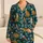 Golden Wild Cats And Coral Songbirds Botanical Grace Dammy Summer Lounge Gift For Her Satin Pajamas Set - 1