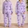 Purple Butterfly Sparkle Gift for Women, Whimsical Lavender Bedtime Lounge Style Satin Pajamas Set - 2