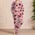 Burgundy Heart Blush Pink Cozy Bedtime Lounge Gift For Romantic Home Relaxation Satin Pajamas Set - 4
