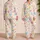 Pastel Heart Motif for Cozy Lounging, Relaxed Weekends, and Sweet Everyday Style Satin Pajamas Set - 2