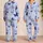 Butterfly Starlight Lounge Set for Cozy Nights, Relaxed Weekends, and Women’s Gifts Satin Pajamas Set - 2