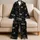 Celestial Eyes, Moons And Stars For Mystical Lounging, Witchy Gifts And Cozy Nights Satin Pajamas Set - 5