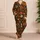 Vintage 70s Floral Boho Motif for Cozy Evenings and Relaxed Weekend Lounge Style Satin Pajamas Set - 4