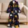 Colorful Cat Faces on Midnight Navy Lounge Apparel for Cat Lovers and Cozy Nights Satin Pajamas Set - 5