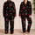 Black Cherry Motif Cozy Homewear for Relaxed Evenings and Holiday Gifts for Women Satin Pajamas Set - 2