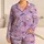 Anatomical Brain Heart Chef Hat Motifs for Quirky Culinary Gifts and Cozy Lounging Satin Pajamas Set - 1