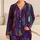 Purple Waterfall Abstract Stripes for Cozy Lounging, Relaxing Nights and Gift Giving Satin Pajamas Set - 1