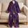 Purple Waterfall Abstract Stripes for Cozy Lounging, Relaxing Nights and Gift Giving Satin Pajamas Set - 5