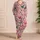 Butterfly Script Lounge Set for Cozy Home Relaxation, Weekend Comfort and Gifting Satin Pajamas Set - 4