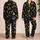 Monarch Butterfly Motifs for Elegant Bedtime Lounging and Relaxed Evening Style At Home Satin Pajamas Set - 2
