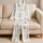Crescent Moon And Star Motifs For Cozy Nighttime Lounging And Relaxed Homewear For Women Satin Pajamas Set - 5