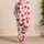 Red Heart Valentine Romance Lounge Gift for Couples, Sweethearts, and Romantic Women Satin Pajamas Set - 4