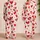 Red Heart Valentine Romance Lounge Gift for Couples, Sweethearts, and Romantic Women Satin Pajamas Set - 2