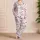 Red Hearts and LOVE Lettering for Romantic Lounging, Valentine's Day Gift for Her Satin Pajamas Set - 4