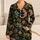 Spotted Salamander Tropical Night Garden Botanical Motifs For Relaxed Home Comfort Satin Pajamas Set - 1